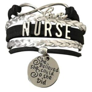 Nurse Charm Bracelet, She Believed She Could So She Did Jewelry